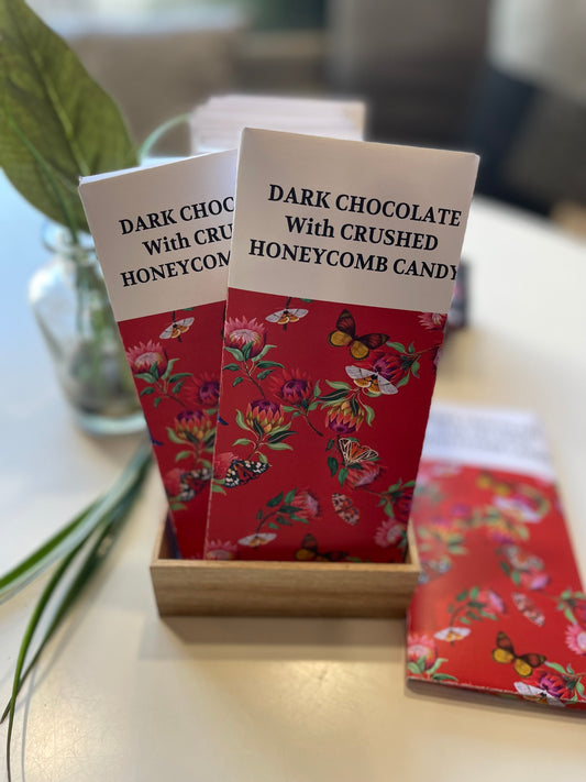 Dark Chocolate Bar with Crushed Honeycomb Candy